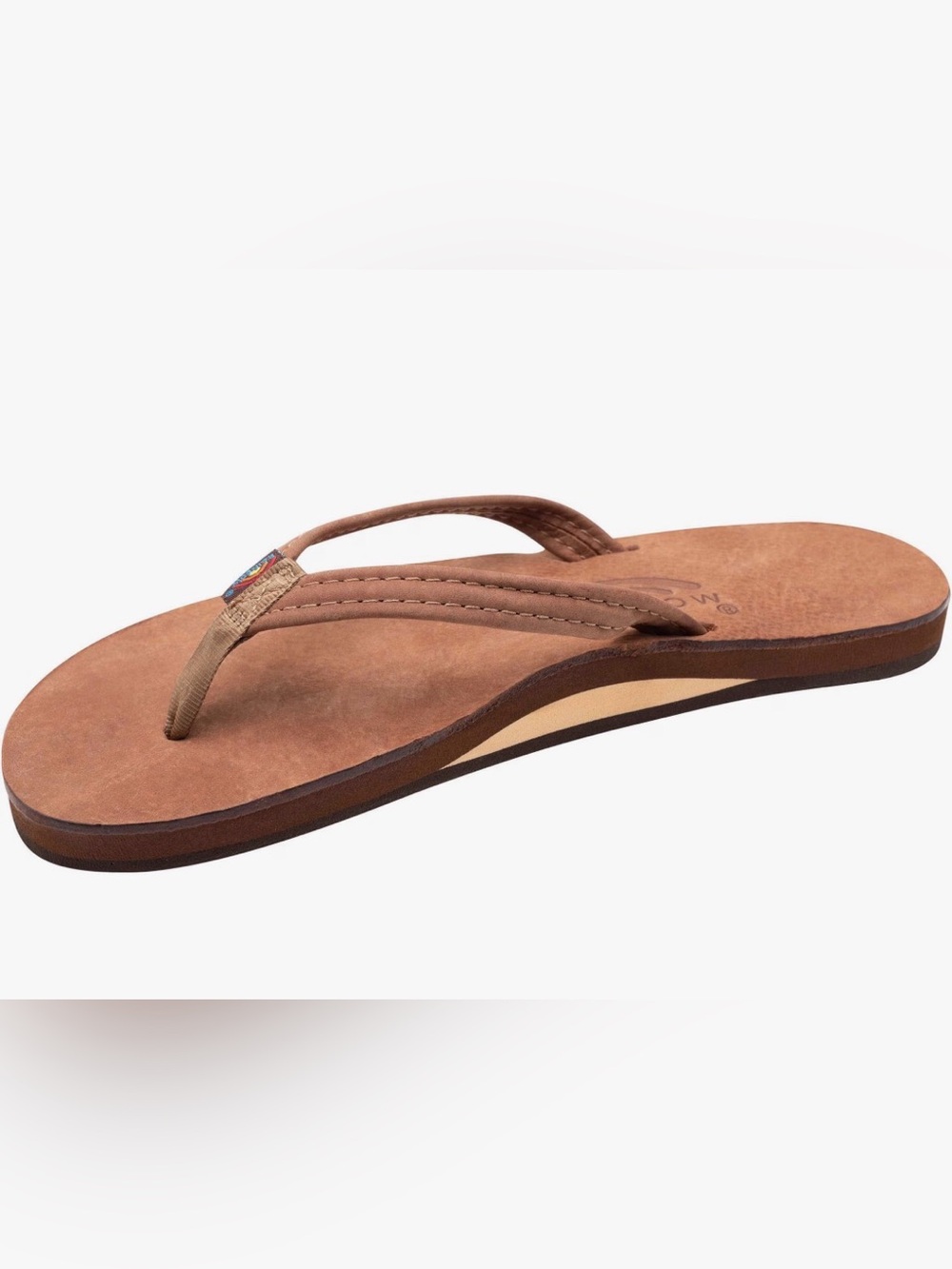 Rainbow flip flops